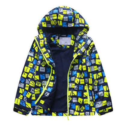 Giacche impermeabili e antivento per bambini e bambine, primavera autunno, capispalla, giacche sportive alla moda, cappotti a doppio strato per bambini