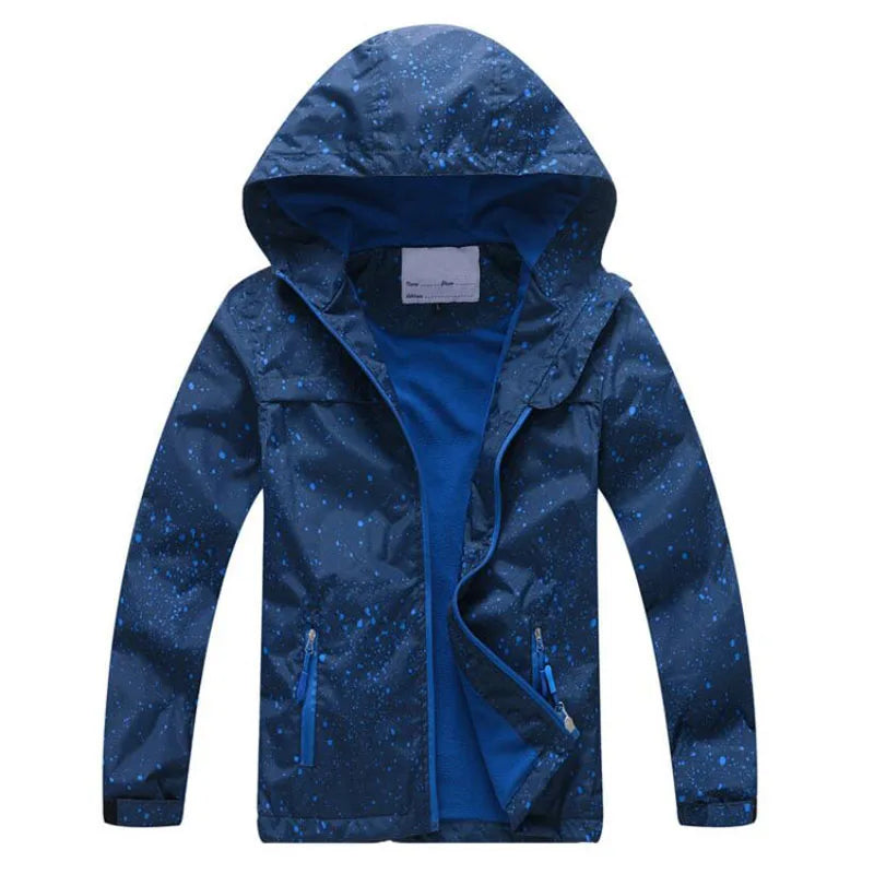 Giacche impermeabili e antivento per bambini e bambine, primavera autunno, capispalla, giacche sportive alla moda, cappotti a doppio strato per bambini