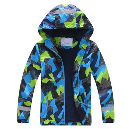 Giacche impermeabili e antivento per bambini e bambine, primavera autunno, capispalla, giacche sportive alla moda, cappotti a doppio strato per bambini