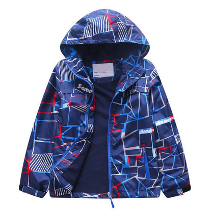 Giacche impermeabili e antivento per bambini e bambine, primavera autunno, capispalla, giacche sportive alla moda, cappotti a doppio strato per bambini