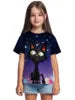 T-shirt a maniche corte con scollo rotondo da ragazza, modello coreano, vestibilità ampia, casual e versatile, estate 2025.