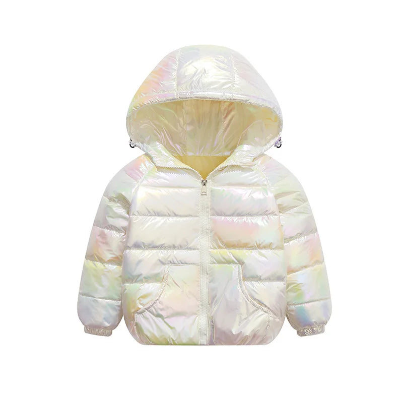 2-9Y NUOVE giacche per bambini e bambine, piumino d'anatra bianco, giacca sportiva invernale alla moda, capospalla, giacca per bambini, abbigliamento per bambine, cappotto invernale caldo
