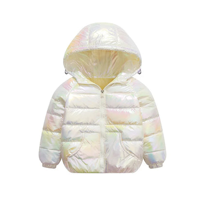 2-9Y NUOVE giacche per bambini e bambine, piumino d'anatra bianco, giacca sportiva invernale alla moda, capospalla, giacca per bambini, abbigliamento per bambine, cappotto invernale caldo