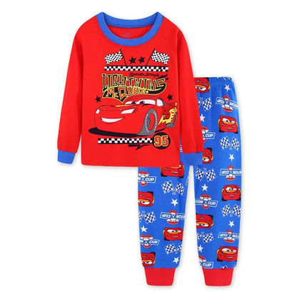 Nuovi set di pigiami per bambini primavera autunno, abbigliamento per ragazzi, pigiami di Lightyear, set di Cars, pigiami di cotone per ragazze di Minnie e Tigger.
