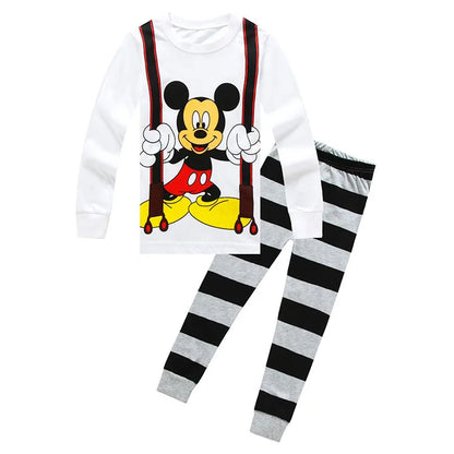 Nuovi set di pigiami per bambini primavera autunno, abbigliamento per ragazzi, pigiami di Lightyear, set di Cars, pigiami di cotone per ragazze di Minnie e Tigger.