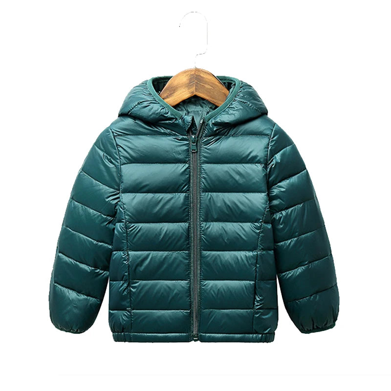 2-9Y NUOVE giacche per bambini e bambine, piumino d'anatra bianco, giacca sportiva invernale alla moda, capospalla, giacca per bambini, abbigliamento per bambine, cappotto invernale caldo