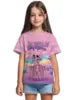 T-shirt a maniche corte con scollo rotondo da ragazza, modello coreano, vestibilità ampia, casual e versatile, estate 2025.