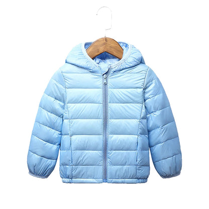 2-9Y NUOVE giacche per bambini e bambine, piumino d'anatra bianco, giacca sportiva invernale alla moda, capospalla, giacca per bambini, abbigliamento per bambine, cappotto invernale caldo