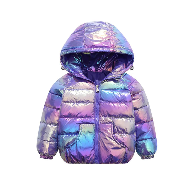 2-9Y NUOVE giacche per bambini e bambine, piumino d'anatra bianco, giacca sportiva invernale alla moda, capospalla, giacca per bambini, abbigliamento per bambine, cappotto invernale caldo