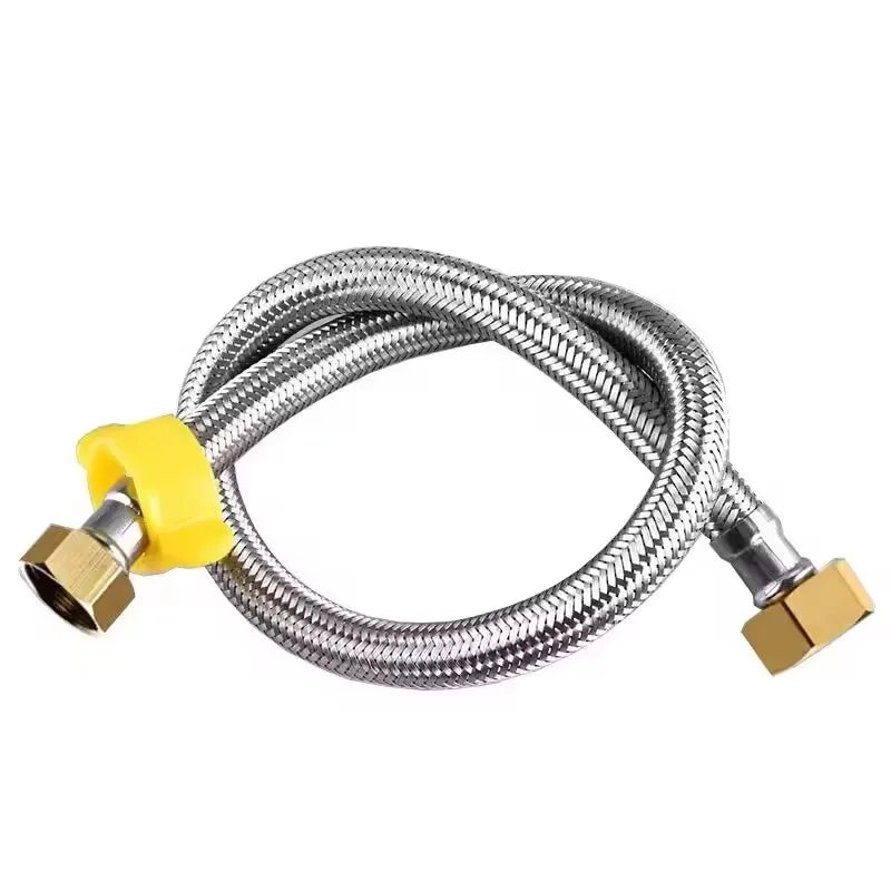 20/40/60/100/150/200cm G1/2'' Plumbing Explosion-Proof Flexible Braided Hose Anti-Winding Faucet Water Pipe For Kitchen Bathroom