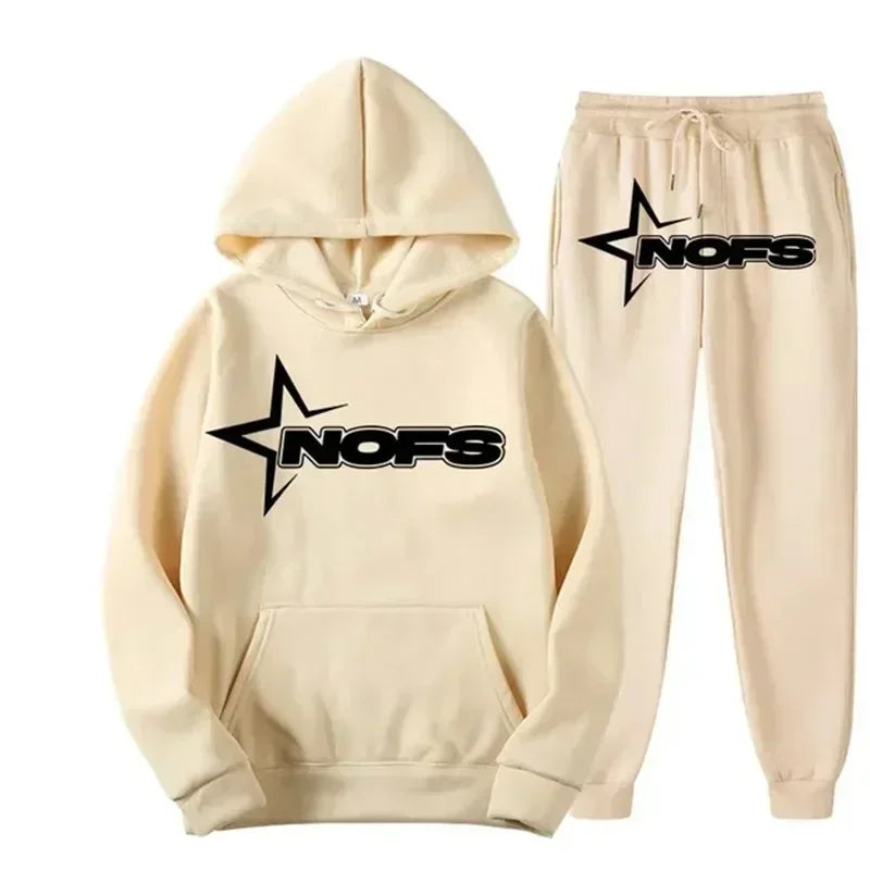 2025 uomo e donna della stessa tendenza moda felpa con cappuccio completo casual due pezzi giacca pantaloni marchio di moda stampa logo taglie S-3XL
