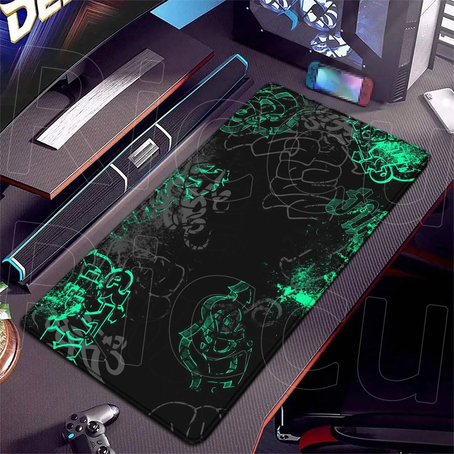HD 400x900mm Street Graffiti Art Gaming Mouse Pad Table Pad Mousepad XXL Computer expand Rubber accessories Keyboard Desk mat