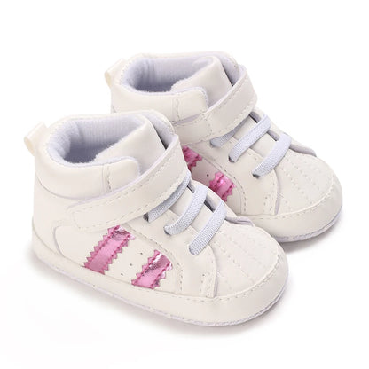 Scarpe bianche per neonati, casual, alla moda, per battesimo, primi passi, scarpe da gentiluomo per neonato, sneakers