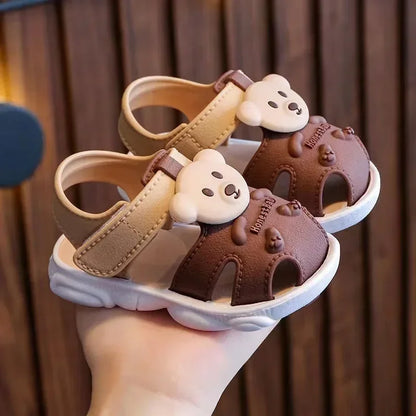 Sandali estivi 2026 per bambini e bambine, sandali da spiaggia per bambini, scarpe per neonati e bambini piccoli con cartoni animati, suola morbida e comoda, scarpe per studenti.