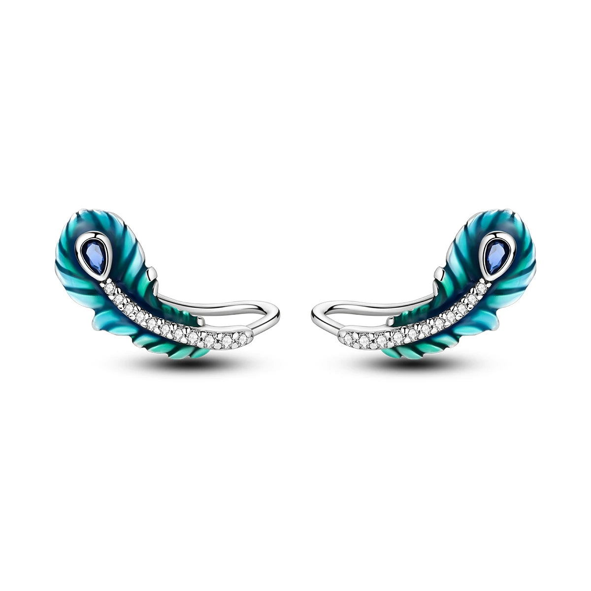 Orecchini a cerchio originali in argento 925 con stella, luna, trifoglio e farfalla con zirconi, perfetti per la creazione di gioielli e come regali di nozze per donne e ragazze.