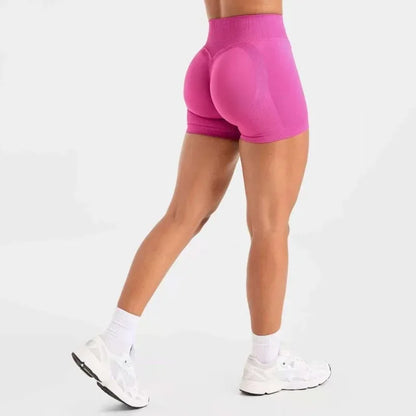 New Yoga Shorts Woman High Stretchy Seamless Slimshorts Quick-dry Skinny Butt Liftting Fitness Running Solid Sports Leggings