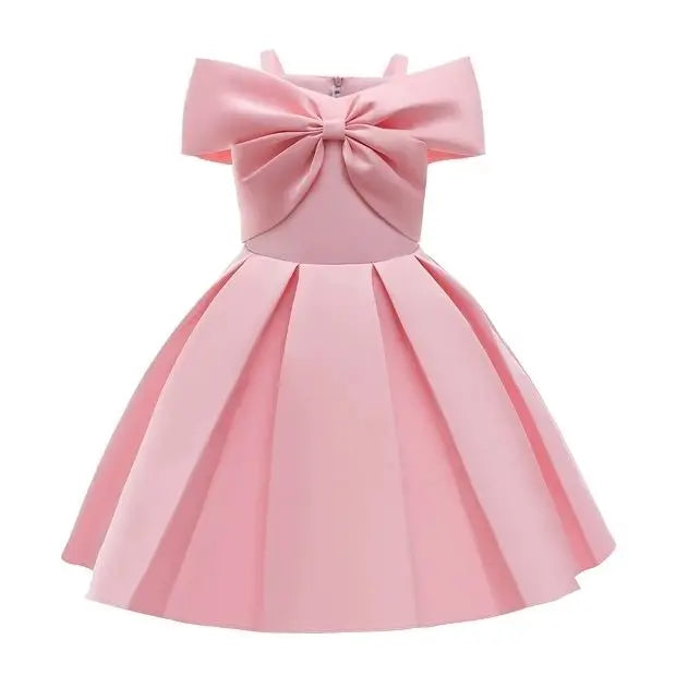 Abito estivo casual da principessa per bambine, ideale per Capodanno, matrimoni, feste di compleanno, senza maniche, in tulle arricciato.