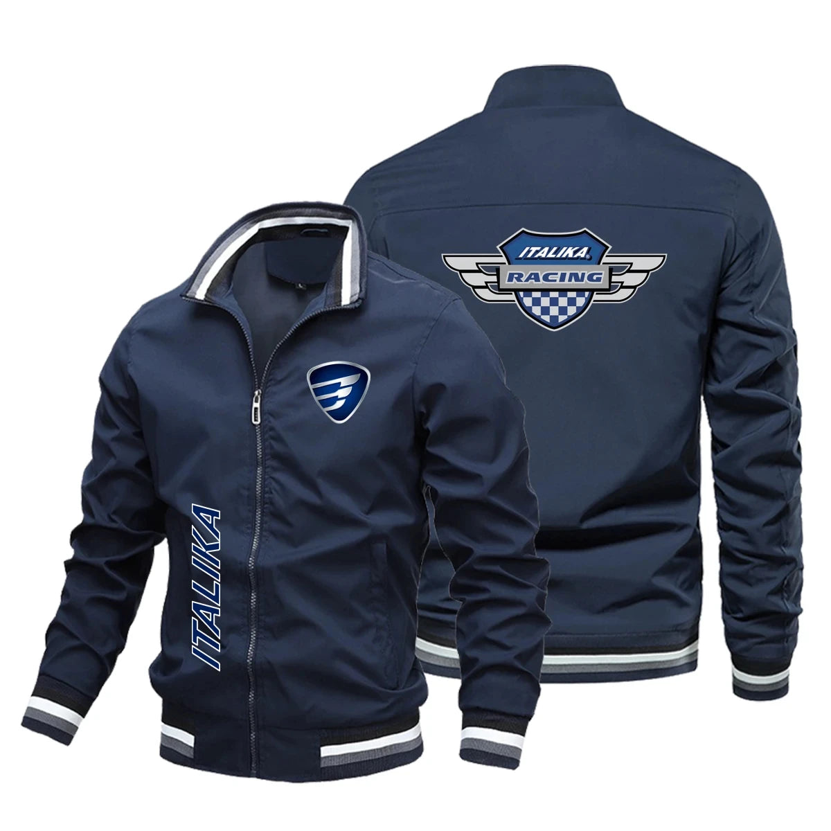 Giacca da corsa ITALIKA con logo da motociclista alla moda, giacca sportiva antivento da ciclismo, abbigliamento da uomo, giacca copribici hip-hop