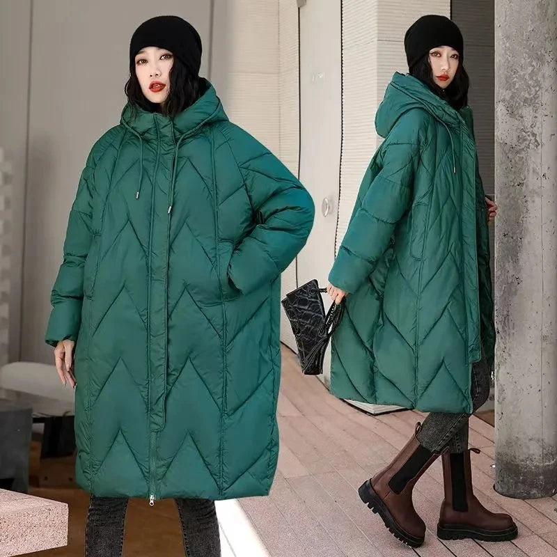 2025 Chinese-style Retro Ladies Cotton Padded Outerwear Temperament Korean Version Thick Women's Winter Parkas Jacket
