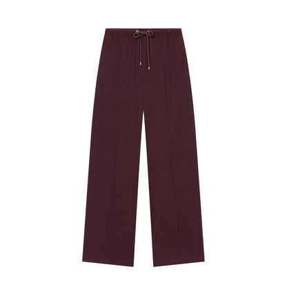 KONDALA Set di pantaloni casual alla moda da donna, eleganti, stile High Street, con risvolto largo, giacca con cerniera, pantaloni con coulisse, set per le vacanze primaverili 2026