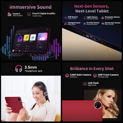 【New】2025 Teclast T65 Plus 13.4 Inch Android 15 Tablet 8 Cores Mediatek Helio G99 (8Gb+12Gb Expansion) Max. 20Gb Ram 256Gb