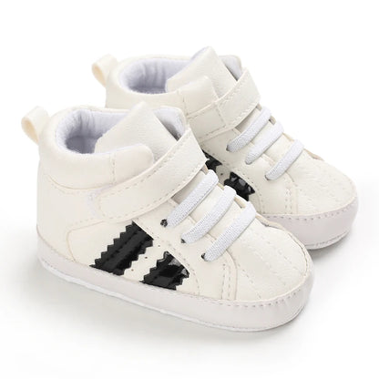 Scarpe bianche per neonati, casual, alla moda, per battesimo, primi passi, scarpe da gentiluomo per neonato, sneakers