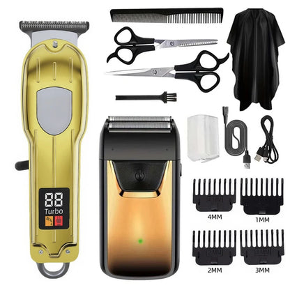 3 in 1 Hair Clippers for Men Beard Trimmer Kits Sets Electric Shavers Hair Clippers Trimmer T-Blade for Barber Home for Gifts