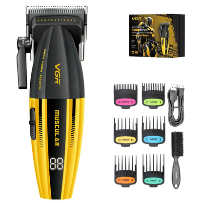 VGR Professional Clippers Adjustable Haircut Machine 9000RPM Hair Clipper Cordless Hair Trimmer Electric Hair Clippers Men V-285