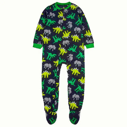 Tute in pile per bambini e bambine, con piedini, pagliaccetti, pigiami caldi per primavera, autunno e inverno.