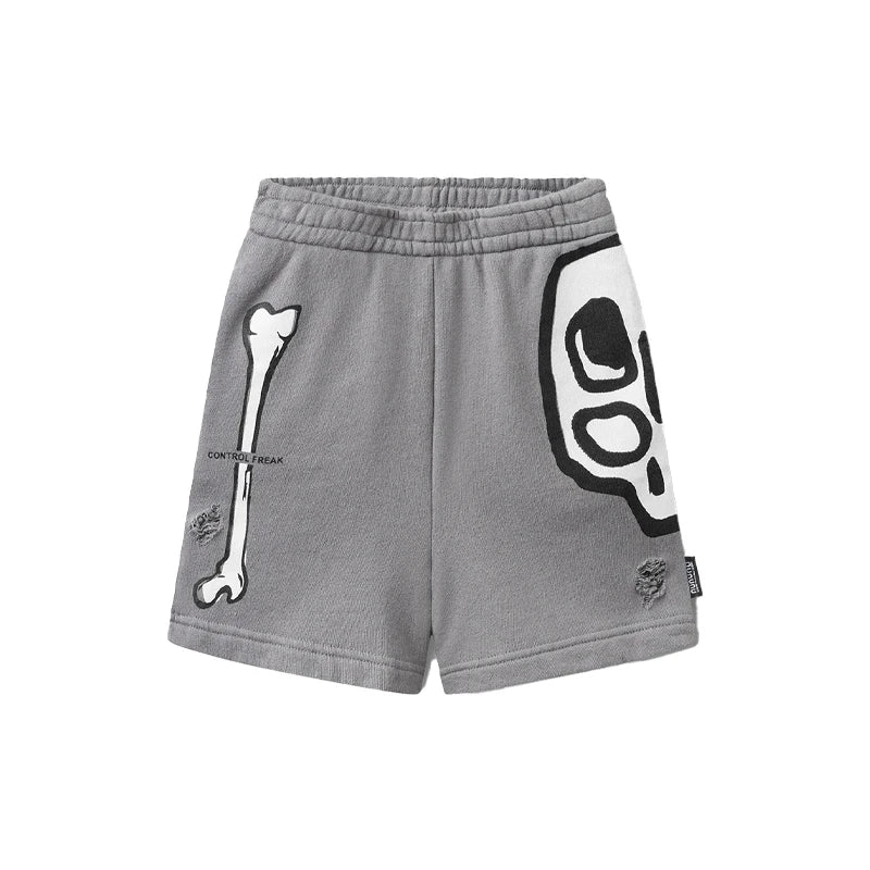 Completo estivo per bambini 2025, composto da maglietta a girocollo stampata e pantaloncini ricamati. Abbigliamento di tendenza per bambini.