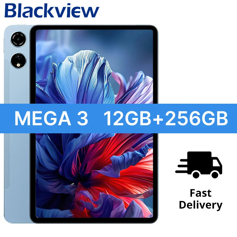 Nuovo tablet Blackview MEGA 3 12,1" Display 2.5K 90Hz Android 15 8800mAh Ricarica rapida 33W 12GB 256GB Fotocamera da 50MP
