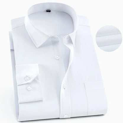 Camicia stampata da uomo, casual, a maniche lunghe, slim fit, da uomo, per lavoro, sociale, abbigliamento di marca, morbida e confortevole KOACUS