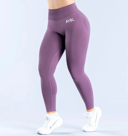 Trendy Leggings Scrunch Seamless Yoga Women Legging Gym Sports Pants Low Ribbed Band High Stretch Fitness Tights Pant
