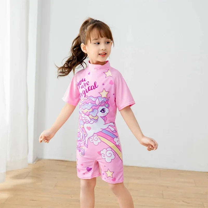 Costume da bagno per bambini e ragazzi, maniche lunghe, stampa frutta, protezione solare, costume da bagno estivo per la spiaggia, taglie 3 4 5 6 7 8 10 anni