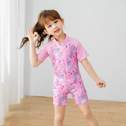 Costume da bagno per bambini e ragazzi, maniche lunghe, stampa frutta, protezione solare, costume da bagno estivo per la spiaggia, taglie 3 4 5 6 7 8 10 anni