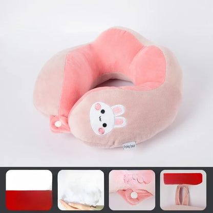 Cartoon Camel Hump Dinosaur U-Shaped Neck Pillow Custom Logo Cervical Support for Office & Airplane Travel
