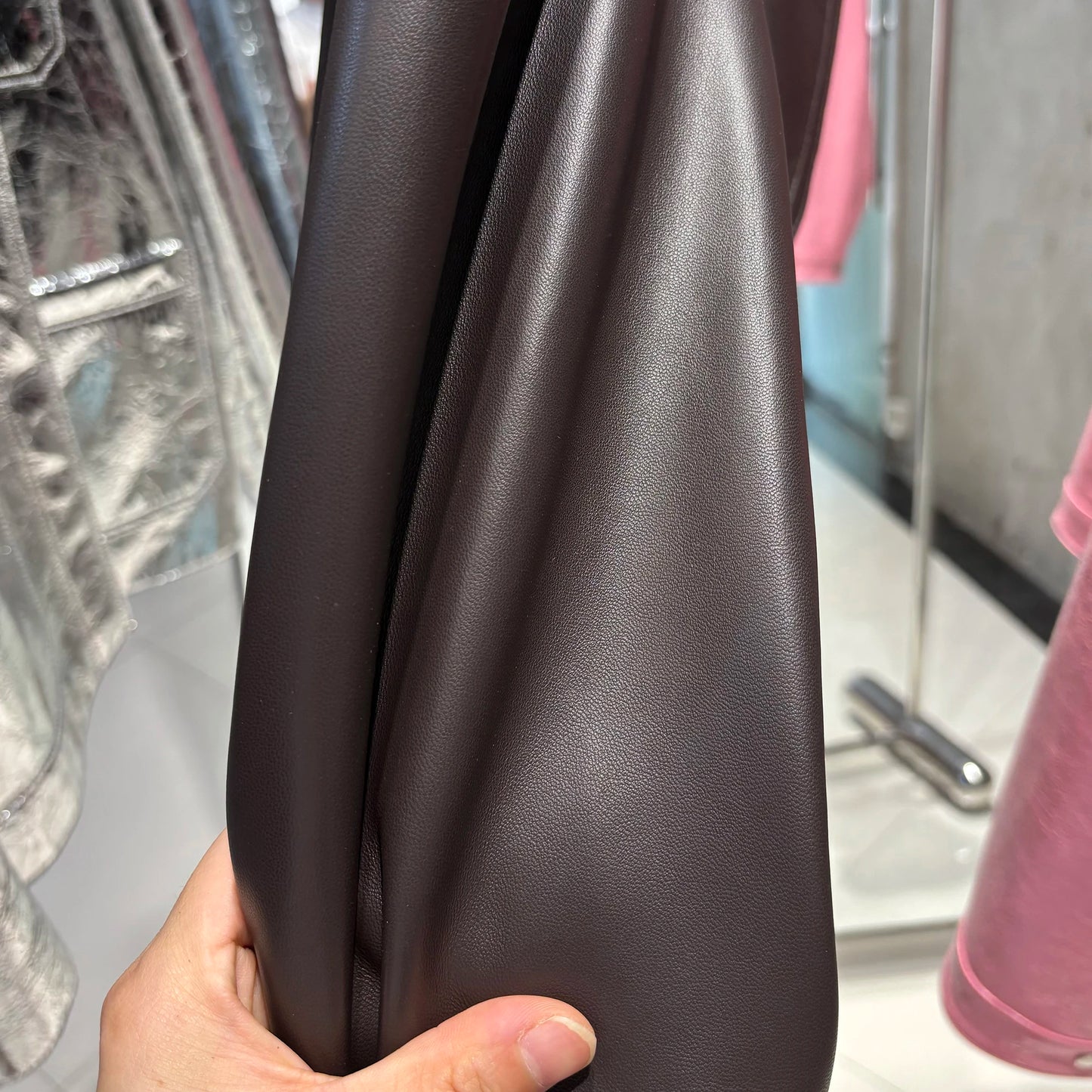 YOLOAgain A-Line Real Leather Skirt Women Black Asymmetrical Mini Skirt Ladies Streetwear
