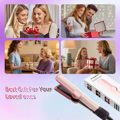 2-in-1 Professional Styling Tool Hair Straightener & Hair Dryer Heat-Up Hair Flat Iron Negative Ion Iron Household Hair Dryer