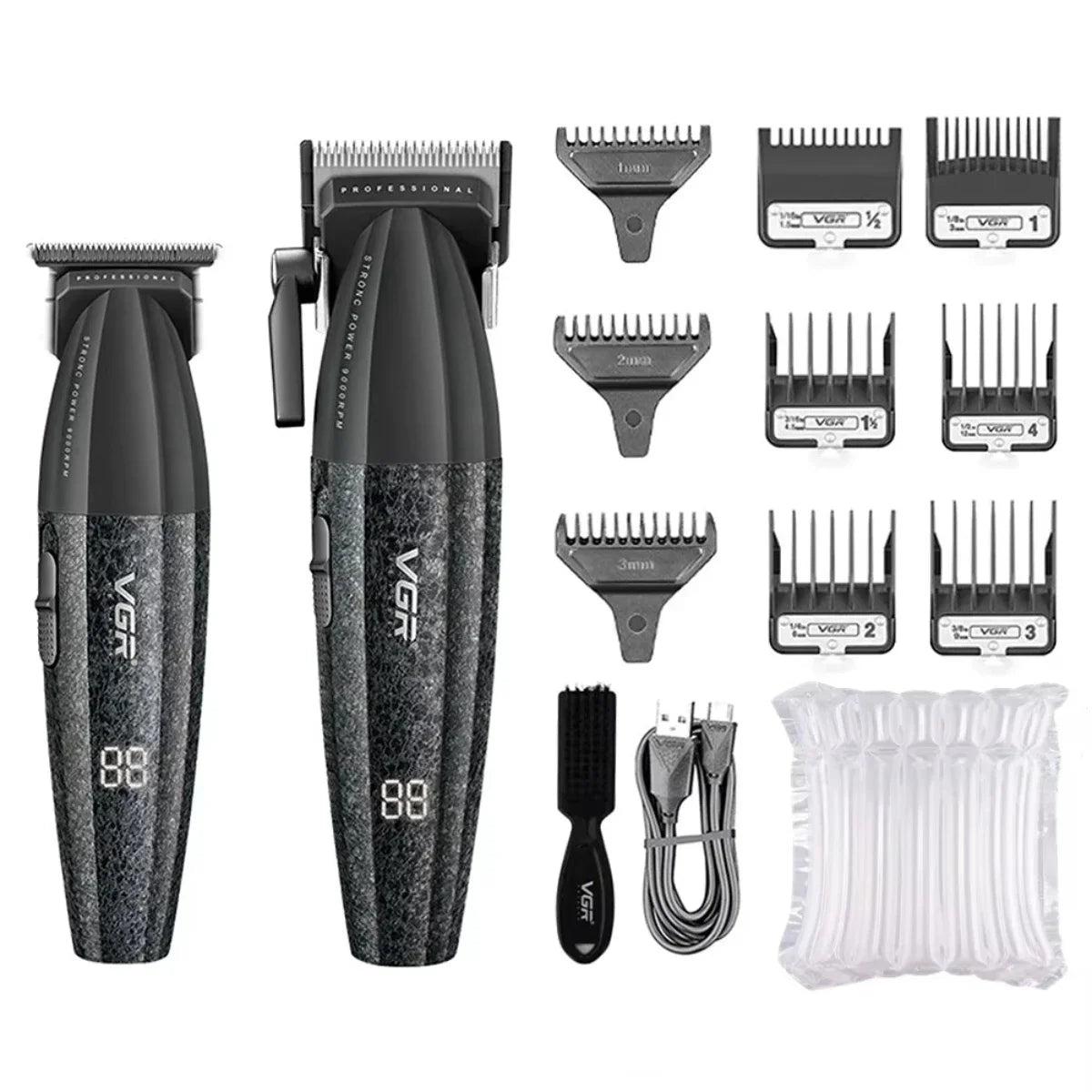 VGR Hair Trimmer Professional 9000 RPM Hair Clipper Cordless Hair Cutting Machine Rechargeable Metal Trimmer for Men V-640 S3