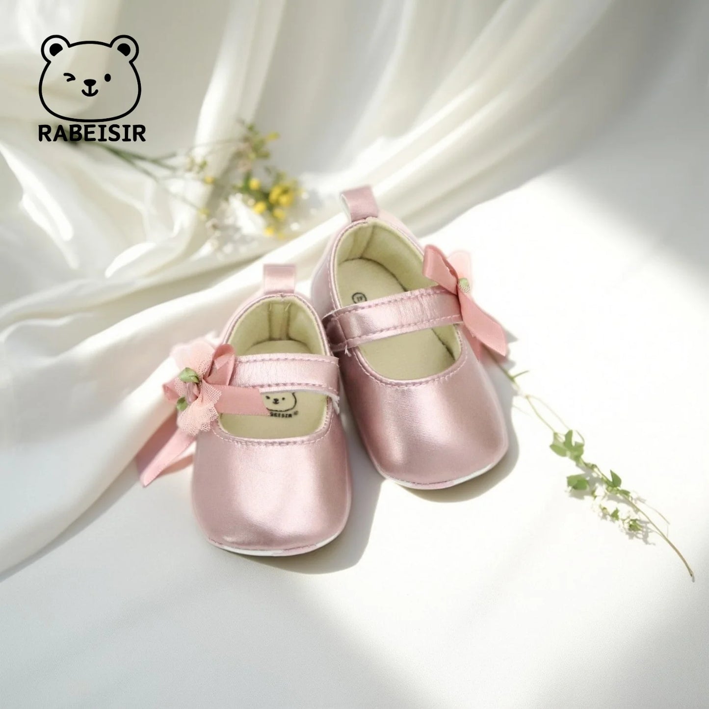 Scarpe da principessa per bambina 0-18 mesi, scarpe per i primi passi con suola morbida, scarpe singole alla moda e versatili.