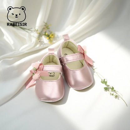 Scarpe da principessa per bambina 0-18 mesi, scarpe per i primi passi con suola morbida, scarpe singole alla moda e versatili.