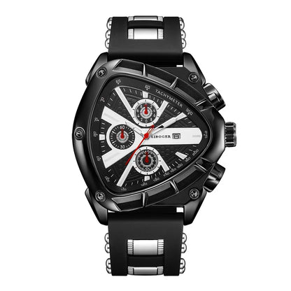 Orologio sportivo da uomo unico, cinturino in silicone di alta qualità, orologio al quarzo con datario automatico, nuovo design, orologio da polso di tendenza, regalo per lui