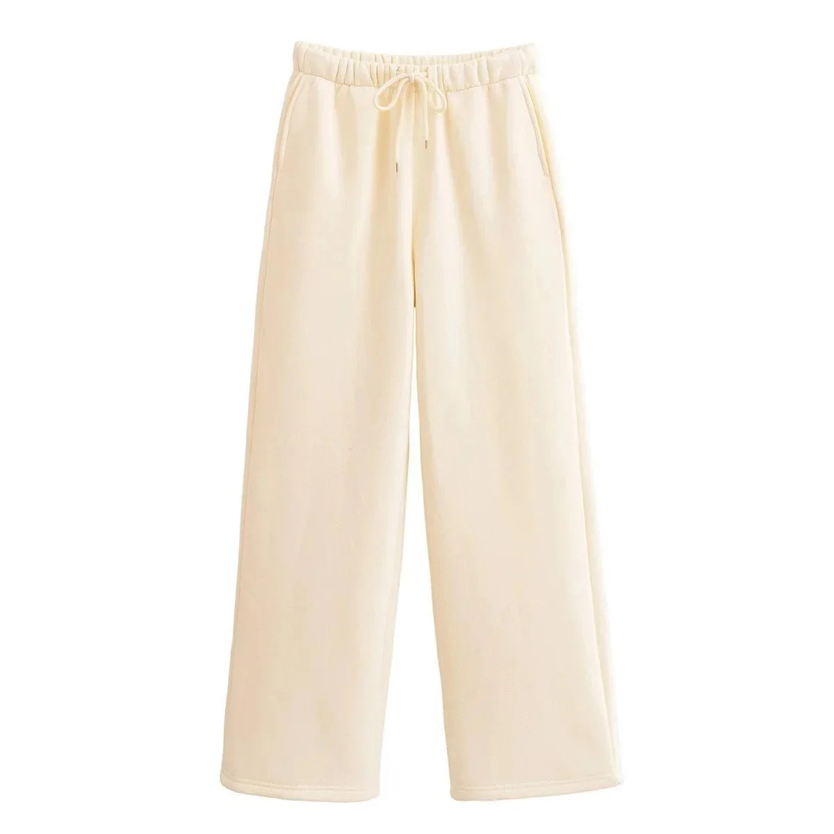 Completo da donna con felpa con cappuccio e cerniera, giacca e pantaloni a gamba dritta, in morbido misto cotone, importato dalla Cina