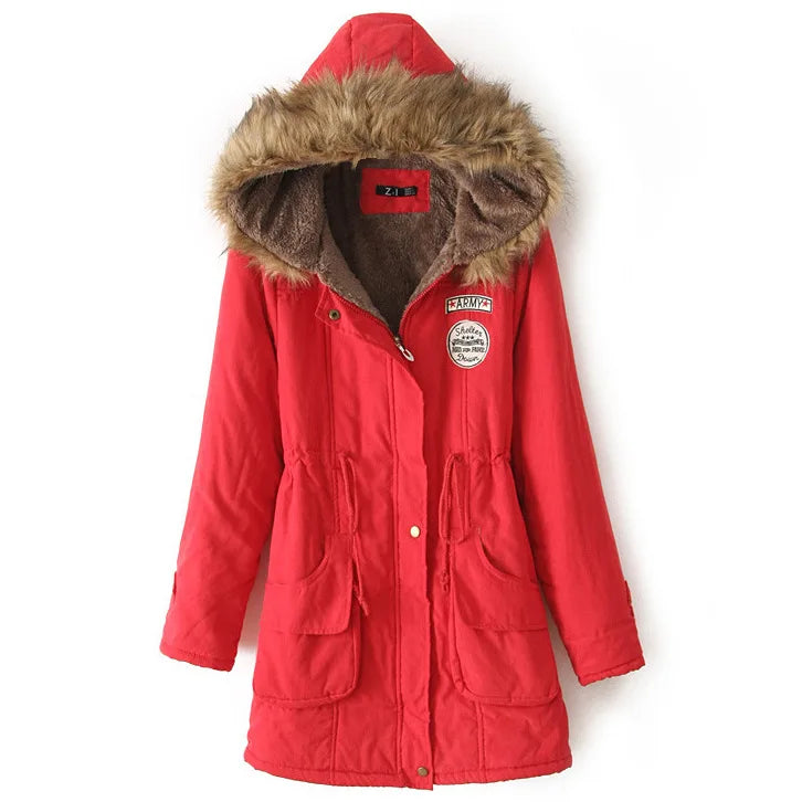 Johnature New Parkas Female Women Winter Hooded Coat Thickening Cotton Winter Jacket Womens Warm Parkas for Women Winter