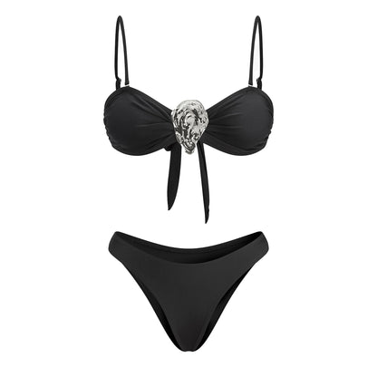 Bikini Bandage Swimsuit High Waist Swimwear for Women Brazilian Bikini 3 Pcs Bathing Suits Summer Female