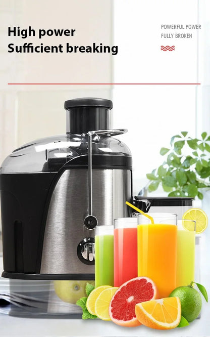 Estrattore di succo da 400 W, motore da 22000 giri/min con tramoggia larga 3" per frutta/verdura intera, spremiagrumi a 2 velocità, design facile da pulire