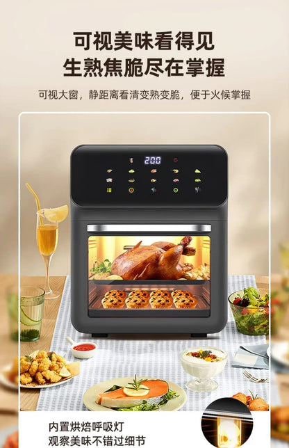 Nuovo mini forno elettrico domestico da 220 V con vaporiera e microonde, macchina monoblocco per cuocere, arrostire e cuocere a vapore.