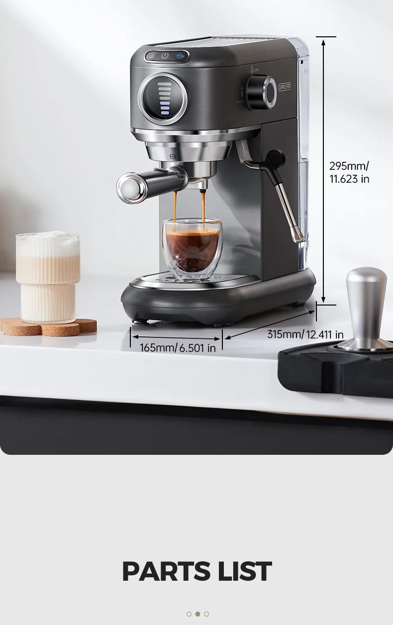 Macchina per caffè espresso Cafelffe 4 in 1 Cafetera Cappuccino Dolce Gusto Nes Capsule ESE Pod Ground Regalo per amante, papà, mamma