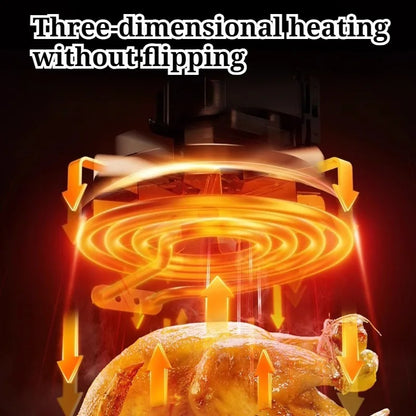 Friggitrici ad aria multifunzionali visibili, grande capacità, durevoli, facili da pulire, friggitrici ad aria salvaspazio, elettrodomestici convenienti