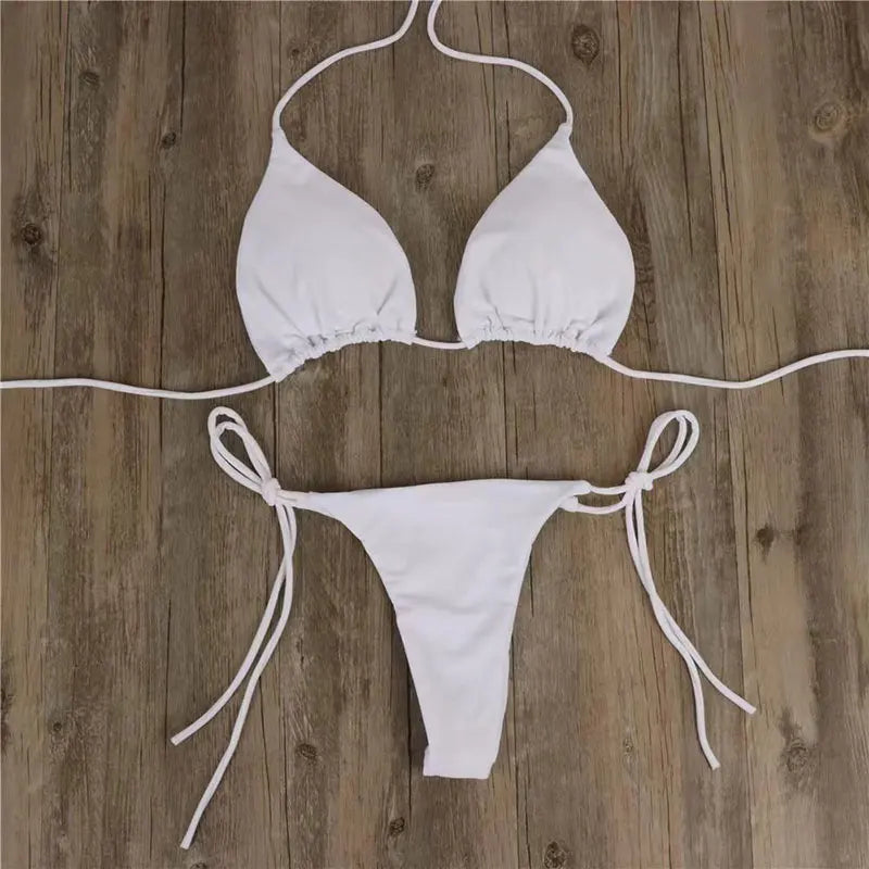 Costume da bagno estivo da donna, bikini sexy, set bikini push-up con reggiseno imbottito e perizoma, due pezzi, costume da bagno da spiaggia, costumi da bagno sexy da donna